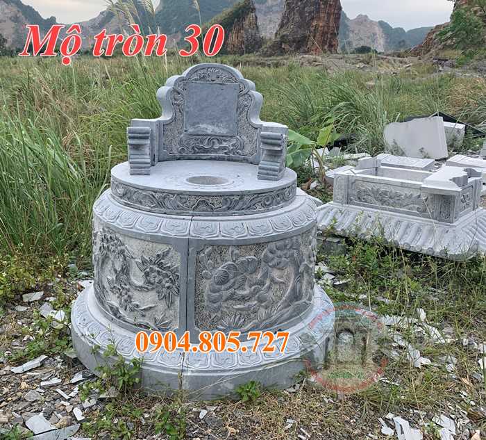 Các mẫu mộ tròn bằng đá tự nhiên giá rẻ