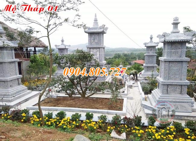 Các mẫu mộ tháp đá bán tại Tiền Giang