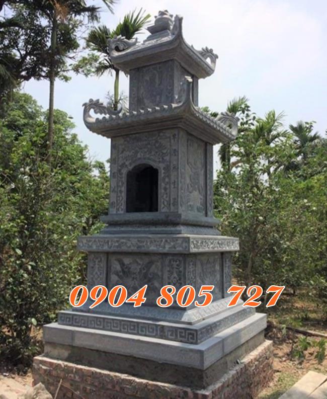 Mẫu tháp thờ hũ tro cốt bằng đá tại Sài Gòn
