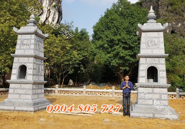 Những mẫu thiết kế tháp mộ đá để hũ tro cốt tháp để tro cốt tại Lâm Đồng