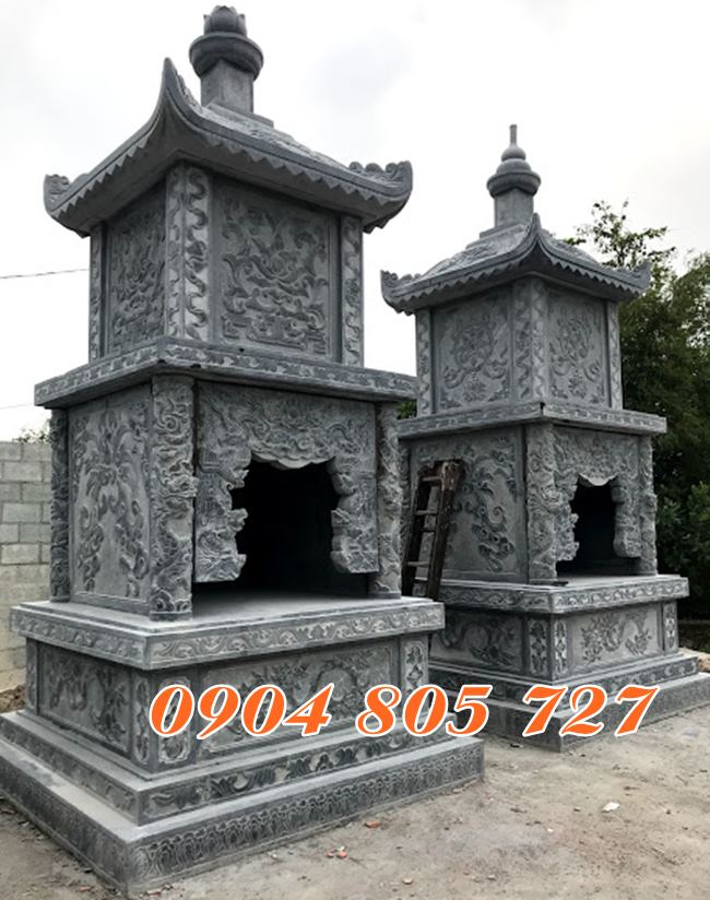 Tháp mộ đá để tro cốt tại Bình Phước