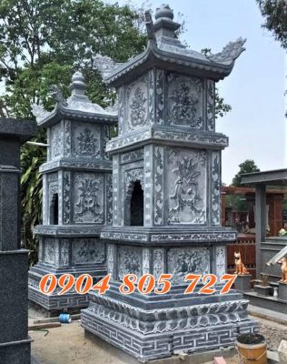 Tháp thờ tro cốt thiết kế đẹp bằng đá tự nhiên bán tại Bà Rịa - Vũng Tàu