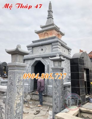 Xây mộ tháp - xây tháp de hài cốt đẹp bằng đá xanh tại Đồng Nai