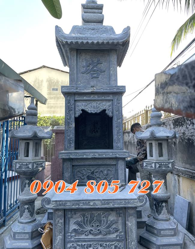 Mẫu tháp mộ thờ hài cốt bằng đá bán tại Bình Thuận