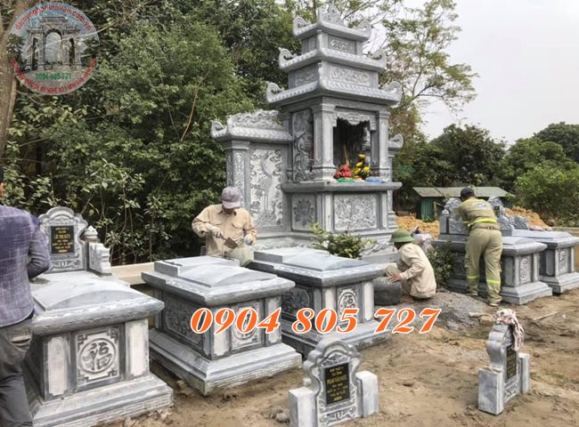 Lăng mộ đá lắp đặt tại Hòa Bình