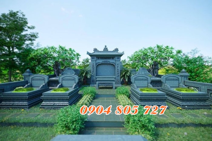 Thiết kế khu lăng mộ đơn giản tại Bình Phước
